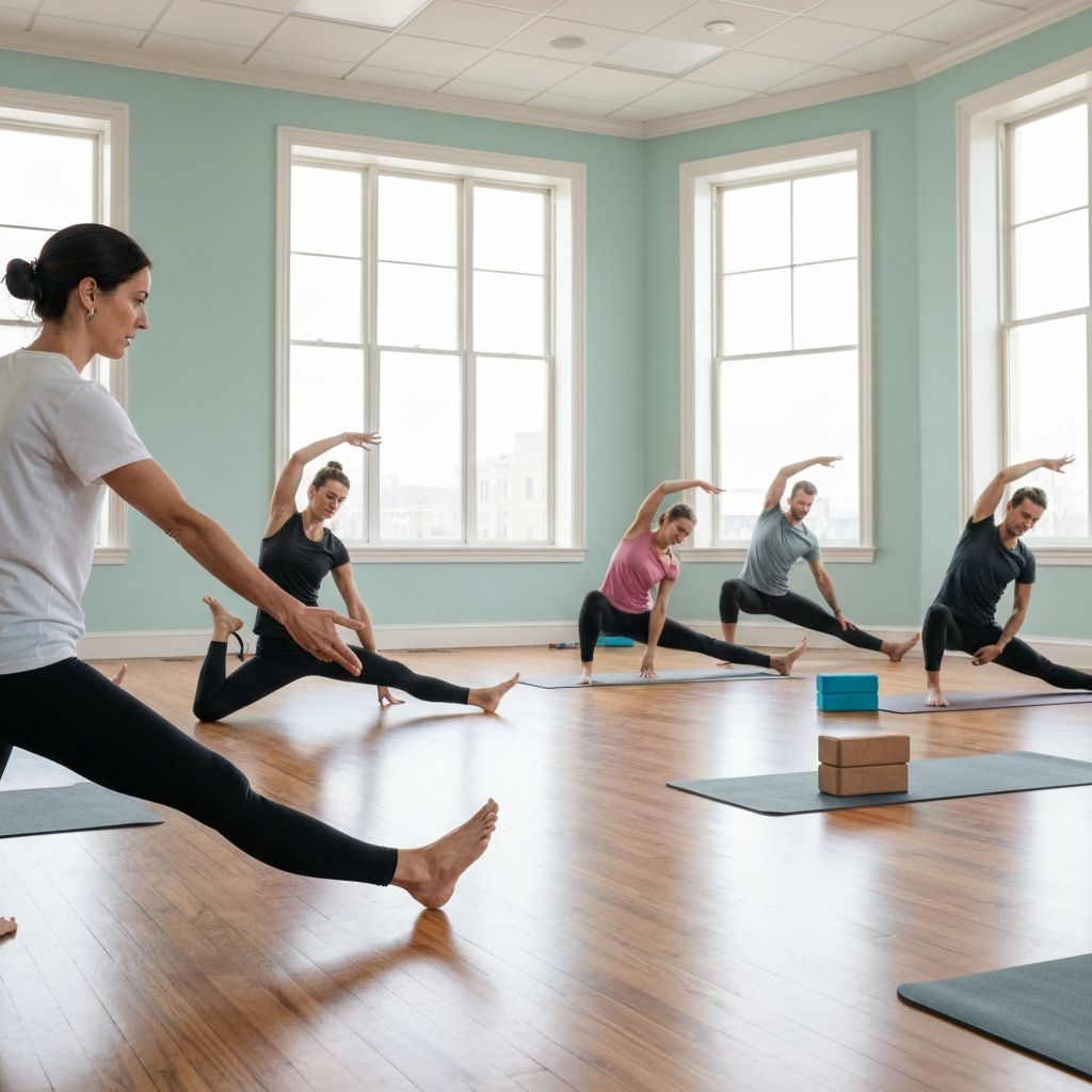 Guided stretching and mobility work